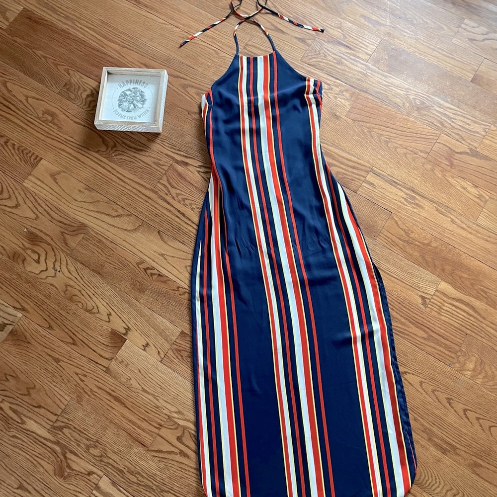 Guess full length halter dress